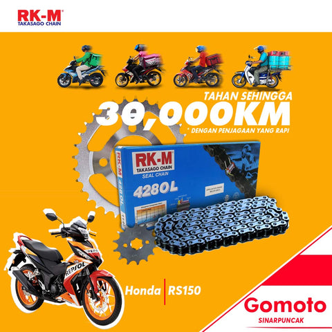 Honda RS150r RK-M HEAVY DUTY CHAIN KIT SET