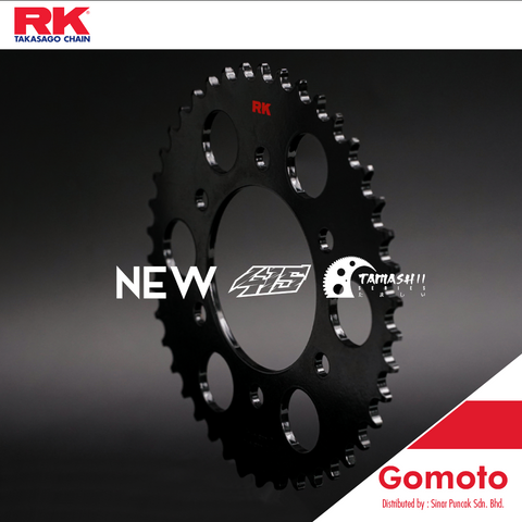 RK Takasago Chain Yamaha Y16ZR TAMASHII All Black Sprocket