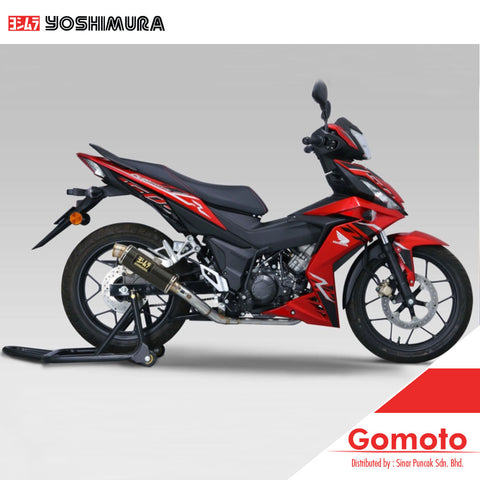 YOSHIMURA 180A-42G-5U80B GP-MAGNUM TITANIUM BLUE COVER FULL SYSTEM EXHAUST FOR HONDA RS150R