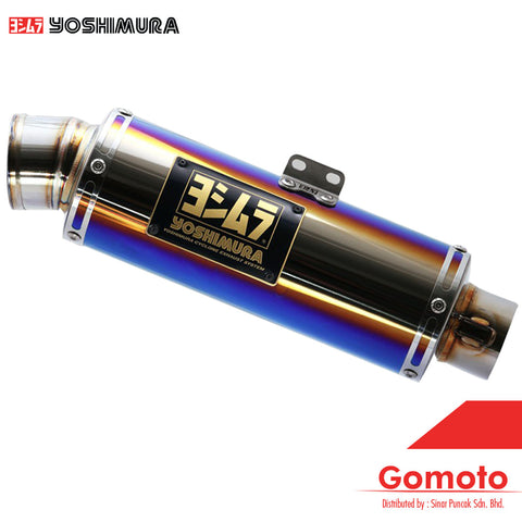YOSHIMURA 180A-367-5U80B GP-MAGNUM TITANIUM BLUE COVER FULL SYSTEM EXHAUST FOR YAMAHA Y15/EXCITER 150