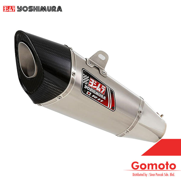 YOSHIMURA 170-264-5E80 11 SINGLE EXIT09-13  TITANIUM COVER SLIP-ON EXHAUST FOR KAWASAKI ZX-6R