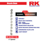 Bicycle Chains (Rk Takasago Bicycle Chain 8/9/10/11 Speeds Available)