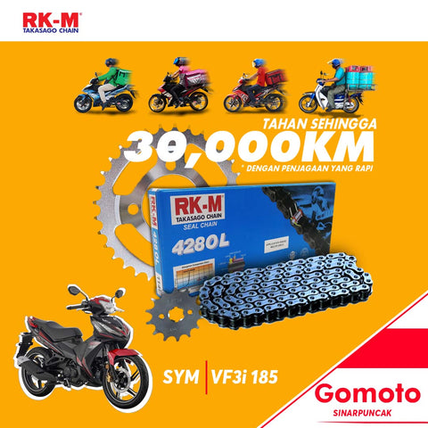 SYM VF3i RK-M HEAVY DUTY CHAIN KIT SET
