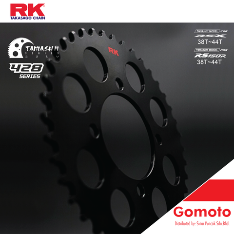 RK Takasago Chain 428 Honda RS150R TAMASHII All Black Sprocket