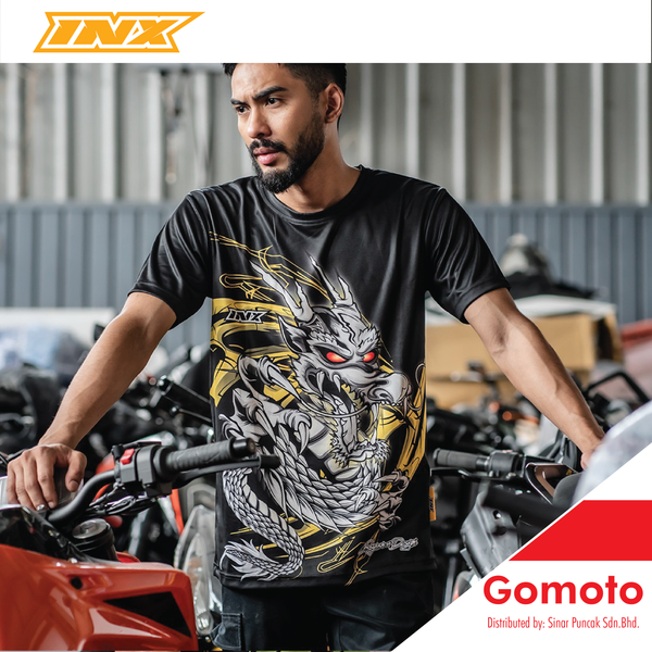 INX Spirit of Dragon Round Neck Graphics Tee