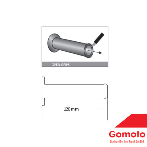 DOMINO Handle Throttle Grips Motorcycle A450