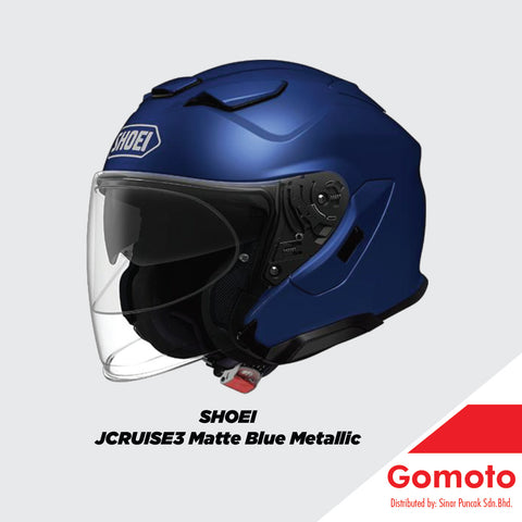 SHOEI JCRUISE 3 MATTE BLUE METALLIC