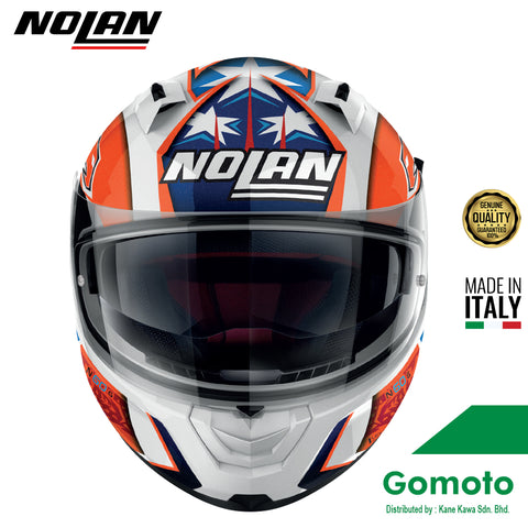 NOLAN N60-6 Casey Stoner Metal White Helmet (50)