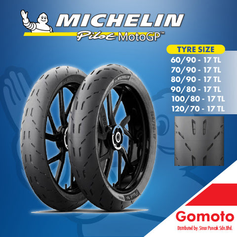 MICHELIN TYRE MOTORCYCLE PILOT MOTO GP 60/90 /70/90 80/90 90/80 100/80 120/70-17’’
