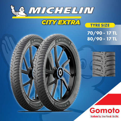 MICHELIN TYRE MOTORCYCLE CITY EXTRA 70/90 80/90-17’’