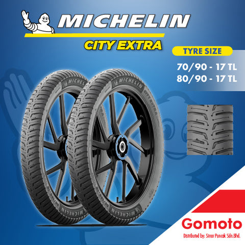 MICHELIN TYRE MOTORCYCLE CITY EXTRA 70/90 80/90-17’’