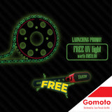 RK YAKON SERIES Chain Kit 415/428 Modenas Z150GT Glow In The Dark