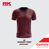 RK TAMASHII T-Shirt Tee Burgundy Black