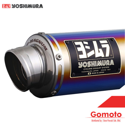 YOSHIMURA 180A-42G-5U80B GP-MAGNUM TITANIUM BLUE COVER FULL SYSTEM EXHAUST FOR HONDA RS150R