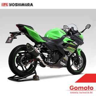 ninja400 250用　YOSHIMURA U.S.A. YOSHIMURA 180-235-5E20 SINGLE EXIT STREET SPORT METAL MAGIC