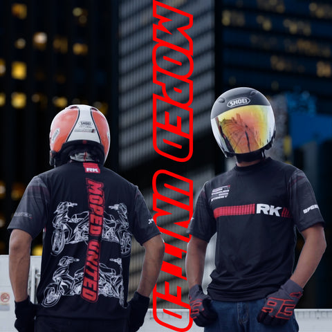 RK "Moped United" Neck Graphics Tee